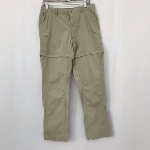 THE NORTH FACE HIKING PANTS CAPRIS SHORTS BEIGE 10
